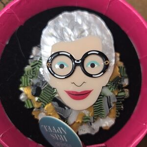 *SOLD* Erstwilder Adorned In Feathers Iris Brooch